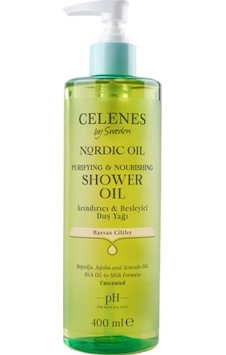 Celenes Nordic Oil Hassas Ciltler için Besleyici Duş Yağı 400 ML