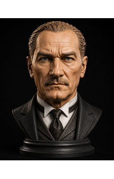 Atatürk Özel Seri Reçine Baskı 7cm Figür