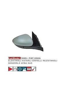 Ayna Sağ Fıat Egea / -hb-sw-cross Elktirikli Astarlı Rezistanslı Sensörlü Çok Renkli Ayna Sağ Fıat Egea / -hb-sw-cross Elktirikli Astarlı Rezistanslı Sensörlü Çok Renkli