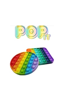 Toys Pop It Push Bubble Fidget Özel Pop Duyusal Oyuncak Zihinsel Stres Rainbow Renk
