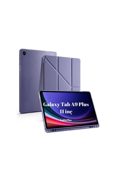 A9 11inç X210 X215 X216 İle Uyumlu Kılıf Kalem Bölmeli Trifolding Case Mor Sku: Zeusb0dy6bfd5k Arka Kapak
