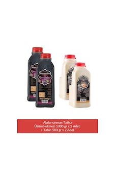 Abdurrahman Tatlıcı Üzüm Pekmezi 650 Gr X 2 Adet + Abdurrahman Tatlıcı Tahin 500 Gr X 2 Adet Abdurrahman Tatlıcı Üzüm Pekmezi 650 Gr X 2 Adet + Abdurrahman Tatlıcı Tahin 500 Gr X 2 Adet
