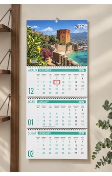 Lizy 2027 Manzara Temalı Gemici Takvimi Spiralli 33x24 Cm Tasarım-3 Lizy 2027 Manzara Temalı Gemici Takvimi Spiralli 33x24 Cm Tasarım-3