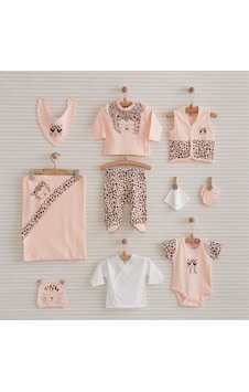 Nenny Baby Bebek Pembe Leopar 10'lu Hastane Çıkışı Zıbın Seti Pembe Nenny Baby Bebek Pembe Leopar 10'lu Hastane Çıkışı Zıbın Seti Pembe