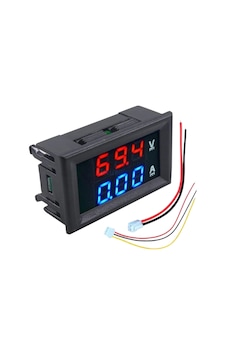 Dijital Dual Voltmetre Ampermetre Volt Akım Ölçer Dc 0-100v 10a Kırmızı-mavi, Voltmetre, Amperm Dijital Dual Voltmetre Ampermetre Volt Akım Ölçer Dc 0-100v 10a Kırmızı-mavi, Voltmetre, Amperm