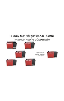 Hilti 5 Kutu Gc 42 1200lük Çivi Gaz Alana + 1 Kutu Hediye Hilti 5 Kutu Gc 42 1200lük Çivi Gaz Alana + 1 Kutu Hediye