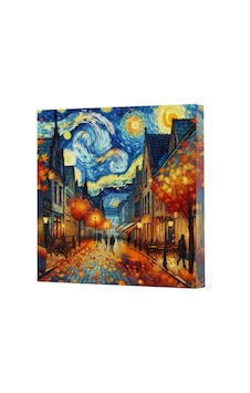 Van Gogh 3 Sokak - Çizgisiz Yan Boyamalı Defter Van Gogh 3 Sokak - Çizgisiz Yan Boyamalı Defter