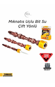 Eua Akkemik Dmax Çift Yönlü Mıknatıs Uçlu Bits Uç Pz2 65 - 10 Adet - Dmx4564 Eua Akkemik Dmax Çift Yönlü Mıknatıs Uçlu Bits Uç Pz2 65 - 10 Adet - Dmx4564