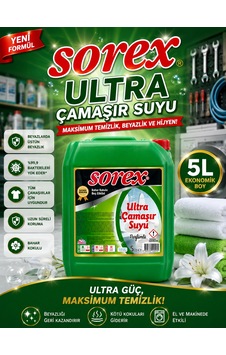 Sorex Ultra Çamaşır Suyu 5 L Güçlü Temizlik Tekli