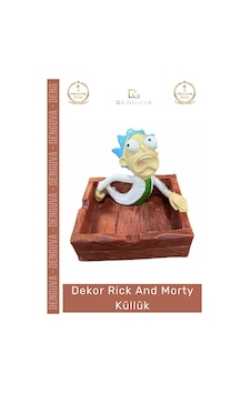 Küllük Tasarım Dekoratif Karakter Temalı Dayanıklı Koleksiyon Masaüstü Ofis Hediye Rick And Morty K
