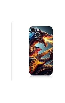 Apple Uyumlu iPhone 15 Plus Gitar Ejderhası Desenli Silikon Kılıf Silikon Apple Uyumlu iPhone 15 Plus Gitar Ejderhası Desenli Silikon Kılıf Silikon