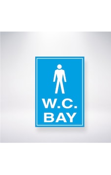 W.c Bay 21x28 Arkası Yapışkanlı Sticker W.c Bay 21x28 Arkası Yapışkanlı Sticker