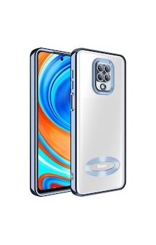 Xiaomi Redmi Note 9s Kılıf Kamera Korumalı Logo Gösteren Zore Omega Kapak Sierra Mavi Xiaomi Redmi Note 9s Kılıf Kamera Korumalı Logo Gösteren Zore Omega Kapak Sierra Mavi