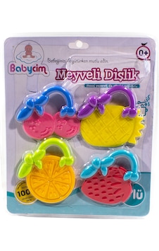 Oyuncak Dişlik Bebek Dişliği 4'lü Set Babycim Oyuncak Dişlik Bebek Dişliği 4'lü Set Babycim