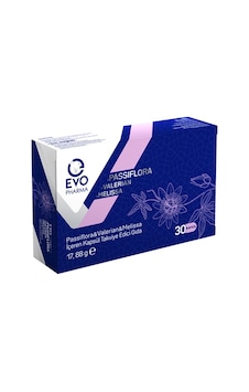 Evo Pharma Passıflora Valerian Melissa İçeren Takviye Edici Gıda 30 Kapsül Evo Pharma Passıflora Valerian Melissa İçeren Takviye Edici Gıda 30 Kapsül