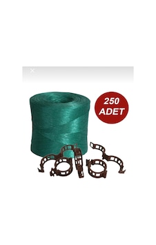 Sera İpi Ve Sebze Bağlama Klipsi 250 Adet Tüm Sebzeler İçin Uyumlu Bitki Klipsi Sera İpi Ve Sebze Bağlama Klipsi 250 Adet Tüm Sebzeler İçin Uyumlu Bitki Klipsi
