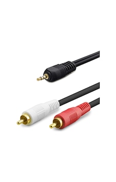 3.5 Mm To 2rca Kablo 2lıne Gold Siyah Hdx1059 3.5 Mm To 2rca Kablo 2lıne Gold Siyah Hdx1059