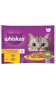 Whiskas Pouch Jöle İçinde Tavuklu ve Hindili Yetişkin Kedi Konservesi 4 x 85 G Whiskas Pouch Jöle İçinde Tavuklu ve Hindili Yetişkin Kedi Konservesi 4 x 85 G