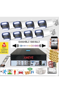 8 Li Sesli Araç İnsan Yüz Tanımalı Hareket Algılayan 5 Mp Lens 9 Warm Led Gece Renkli Kamera Seti 5909ws 8 Li Sesli Araç İnsan Yüz Tanımalı Hareket Algılayan 5 Mp Lens 9 Warm Led Gece Renkli Kamera Seti 5909ws