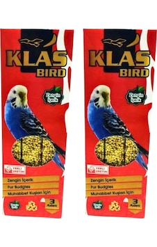 Klas Bird Muhabbet Kuşu 3lü Ballı Kraker 2 Paket
