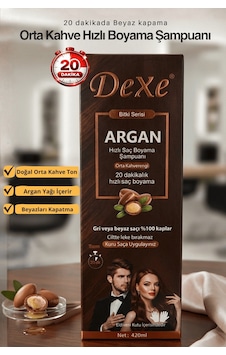 Dexe Orta Kahve 20 Dakikada Hızlı ve Pratik Saç Boyama Şampuanı 420 ML Dexe Orta Kahve 20 Dakikada Hızlı ve Pratik Saç Boyama Şampuanı 420 ML