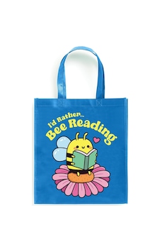 I'd Rather Bee Reading Reusable Shopping Bag 0 I'd Rather Bee Reading Reusable Shopping Bag 0