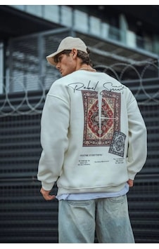 Modi Green Baskılı Erkek Günlük Stil Beyaz Uzun Kol Bisiklet Yaka Sweatshirt 2XL Modi Green Baskılı Erkek Günlük Stil Beyaz Uzun Kol Bisiklet Yaka Sweatshirt 2XL