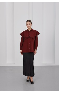 Storm Wear Yaka Detaylı Kadın Gömlek Kırmızı Storm Wear Yaka Detaylı Kadın Gömlek Kırmızı