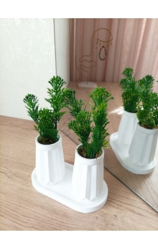 Mini Düz Desenli Beton Saksı İkili Ve Oval Tabak-yapay Çiçek Hediyeli - Yeşil Tomurcuk Mini Düz Desenli Beton Saksı İkili Ve Oval Tabak-yapay Çiçek Hediyeli - Yeşil Tomurcuk