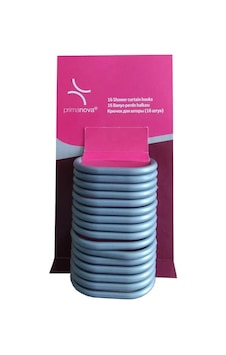 Primanova Banyo Perde Boru Halkası Plastik Gri M-05414 Çok Renkli