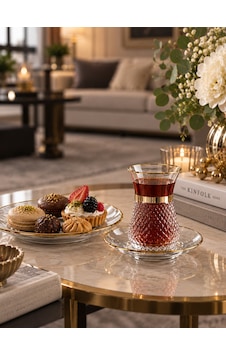 6 Kişilik 12 Parça Verdi Çay Takımı-7702 Şeffaf 6 Kişilik 12 Parça Verdi Çay Takımı-7702 Şeffaf