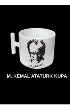 Mustafa Kemal Atatürk Figürlü Kupa Beyaz Mustafa Kemal Atatürk Figürlü Kupa Beyaz