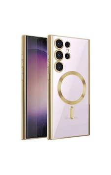 Newface - 175 - Samsung Galaxy S22 Ultra Kılıf Kross Magneticsafe Kapak - Csmo-tex - - Gold Newface - 175 - Samsung Galaxy S22 Ultra Kılıf Kross Magneticsafe Kapak - Csmo-tex - - Gold