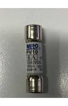 Miro Pv10-20a/10x38 ,10x38mm 1000vdc/20a Gpv/ges Kartuş Sigorta Miro Pv10-20a/10x38 ,10x38mm 1000vdc/20a Gpv/ges Kartuş Sigorta