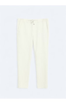 Kip Açık Bej Düz Dokuma Jogging Fit Casual Pantolon Bej Kip Açık Bej Düz Dokuma Jogging Fit Casual Pantolon Bej