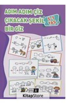Adım Adım Çiz Çıkacak Şekil Bir Giz 5-7 Yaş
