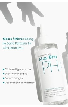 Procsın Hydro Solutıon Aha/bha Ve Pha Mikro Peeling Temizleyici Cilt Tonu Eşitleyici Tonik 200 Ml