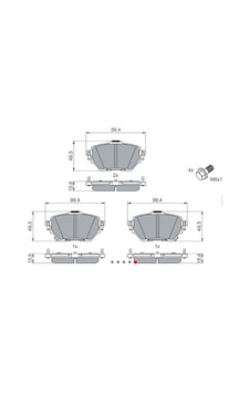 Disk Balata Toyota Corolla 1.6 1.8 Hibrit, Yaris Cross Ön - Bosch Disk Balata Toyota Corolla 1.6 1.8 Hibrit, Yaris Cross Ön - Bosch