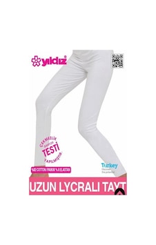 Yıldız 3645 Kadın Likralı Uzun Tayt Beyaz Yıldız 3645 Kadın Likralı Uzun Tayt Beyaz