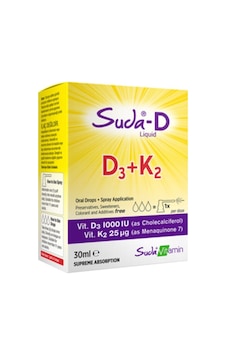 Suda Vitamin D3+K2 30ml Sprey Suda Vitamin D3+K2 30ml Sprey