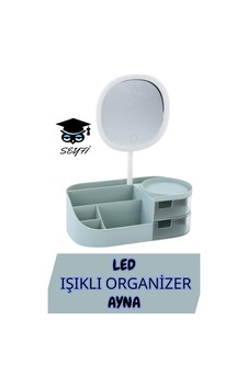 Led Işıklı Organizer Ayna Yeşil