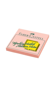 Faber Castell Yapışkanlı Not Kağıdı 75Mm X 75Mm Pembe