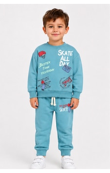 Ahengim Erkek Çocuk Kaykay Baskılı Sweatshirt Eşofman Altı 2 Li Takım 1-4 Yaş Ak115 Yeşil Ahengim Erkek Çocuk Kaykay Baskılı Sweatshirt Eşofman Altı 2 Li Takım 1-4 Yaş Ak115 Yeşil