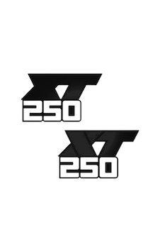 Motosiklet Sticker Xt250 Siyah 20 Cm Motosiklet Sticker Xt250 Siyah 20 Cm