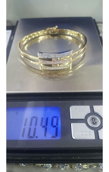 Altın Kaburga Kelepçe 3 Sıra Taşlı Klp-634250 Sarı Altın Altın Kaburga Kelepçe 3 Sıra Taşlı Klp-634250 Sarı Altın