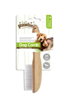 Pawise 11473 Ahşap Saplı 31 Pinli Kıtık Açıcı Köpek Fırçası