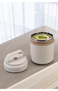 Digithome Bento Taşınabilir Paslanmaz Çelik Yemek Kabı Termosu Lunch Box Yuvarlak Bej 420ml Digithome Bento Taşınabilir Paslanmaz Çelik Yemek Kabı Termosu Lunch Box Yuvarlak Bej 420ml