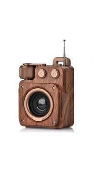 Nostaljik Tasarım Bluetooth Hoparlörlü Şarjlı Radyo Sd Kart Girişli 4 Bantlı Taşınabilir Nostalji