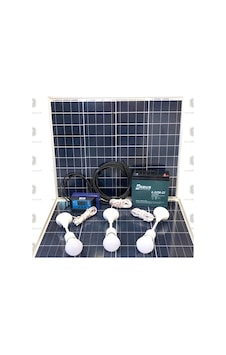 50 Watt Güneş Paneli Aydınlatma Paketi Solar Paket 50 Watt Güneş Paneli Aydınlatma Paketi Solar Paket