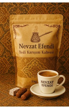 Nevzat Efendi 7 Karışım Dibek Kahvesi 500g Özel Harman Nevzat Efendi 7 Karışım Dibek Kahvesi 500g Özel Harman